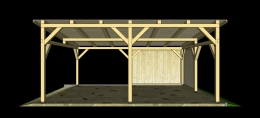 Garážové stání 5 x 6 m Pultová střecha
