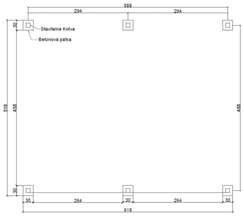 Garážové stání 5 x 6 m Pultová střecha - Image 2