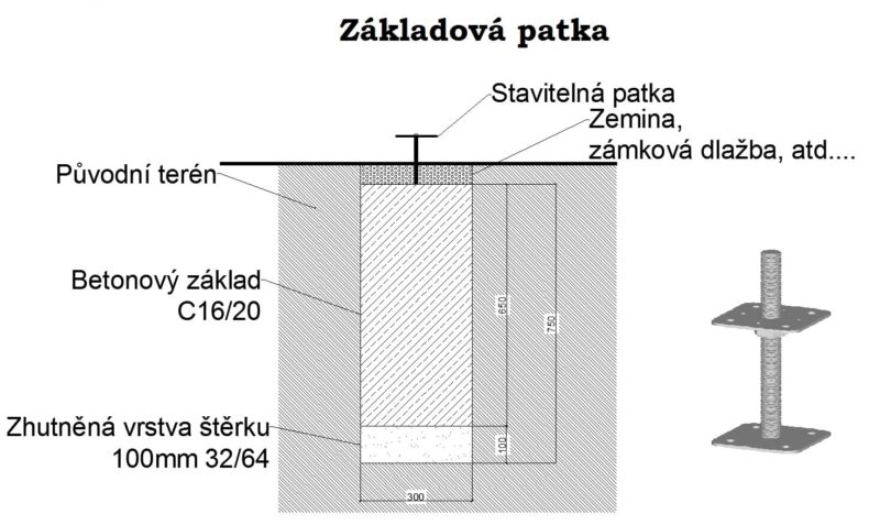 Garážové stání 6 x 6 m Pultová střecha - Image 3