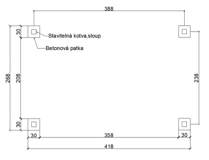 Pergola 4 x 2,5m (sklon 6°) - Image 2