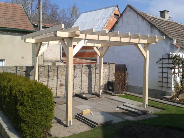 Pergola 4 x 3,5m (sklon 0°)