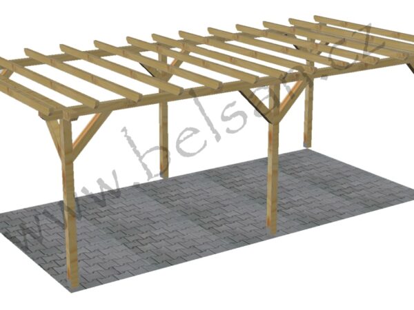 Pergola 5 x 4,5m (sklon 0°)