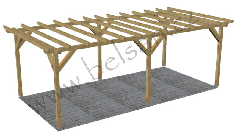 Pergola 5 x 4,5m (sklon 0°)