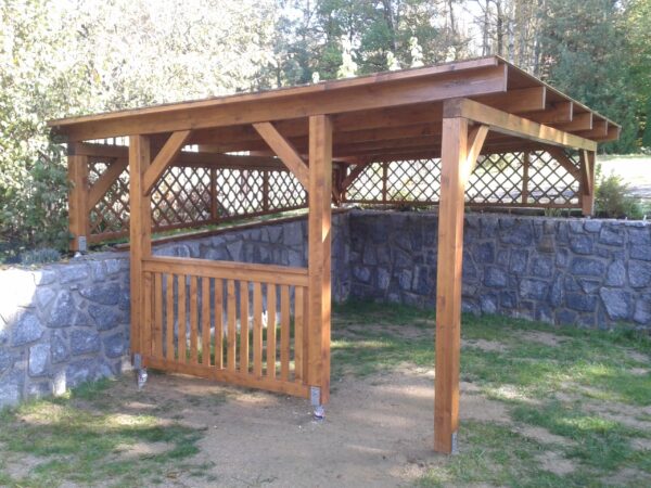 Pergola 5 x 4,5 m (sklon 6°)