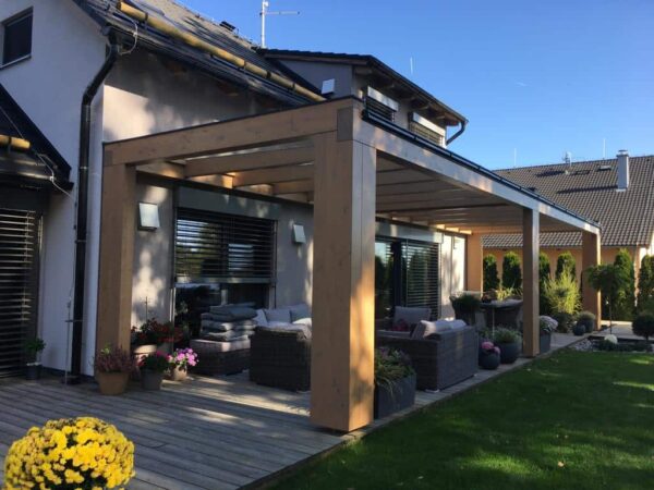 Pergola se sklem